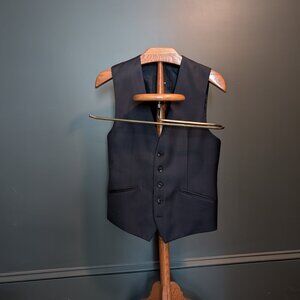 Navy Single Breasted Vest
